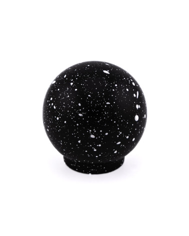 Bouton de meuble en bois de hêtre noir et blanc Mélange