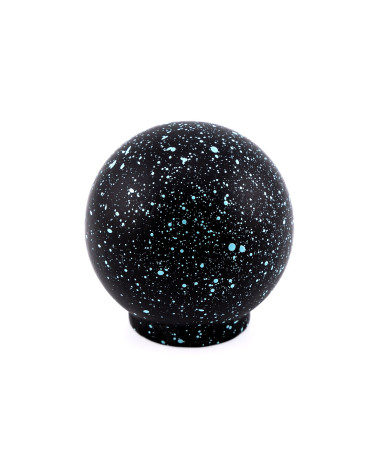 Bouton de meuble en bois de hêtre noir et bleu clair Mélange