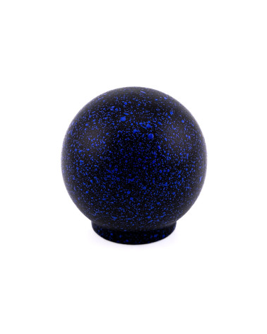 Bouton de meuble en bois de hêtre noir et bleu profond Mélange