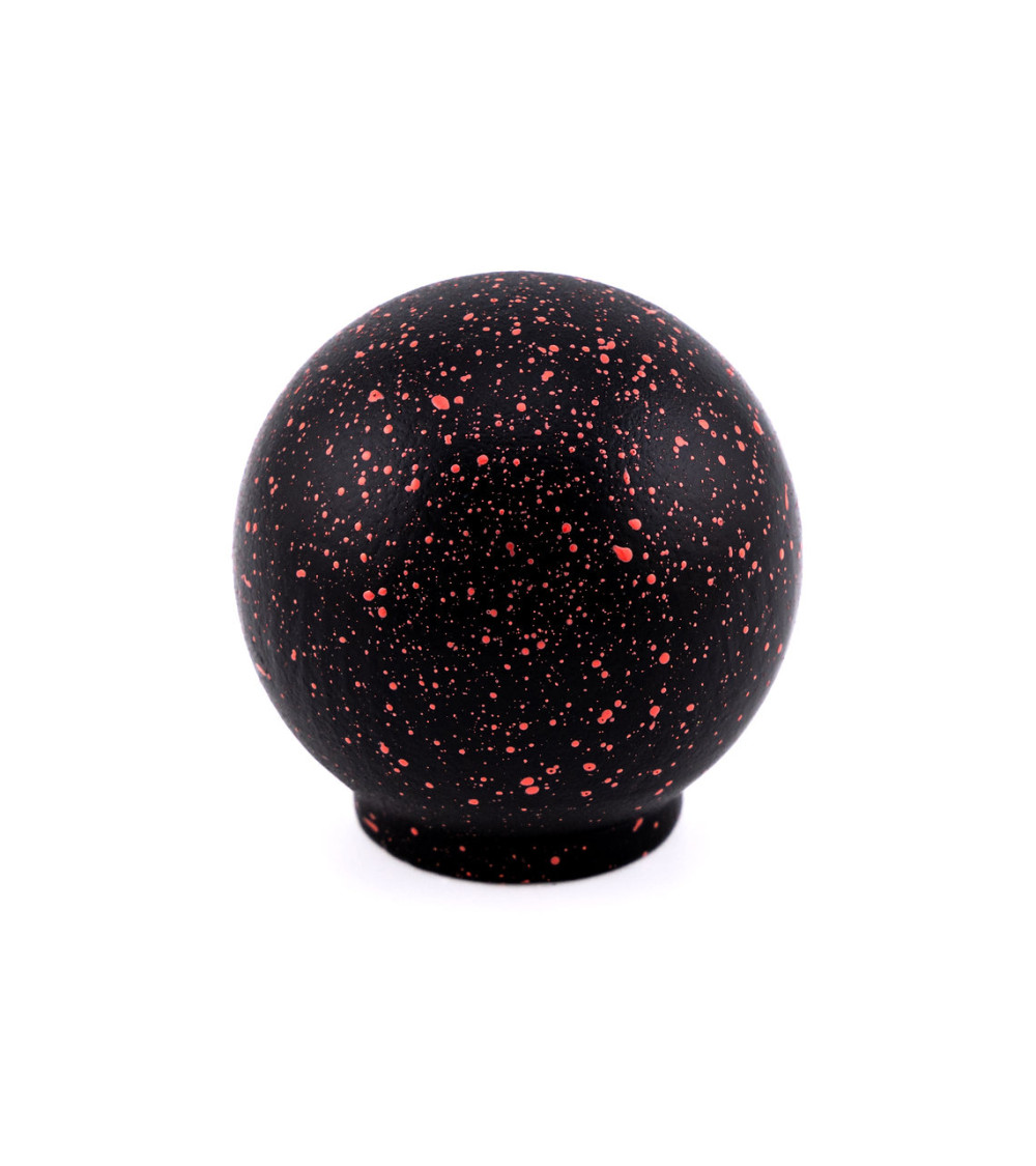 Bouton de meuble en bois de hêtre noir et rouge Mélange