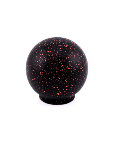Bouton de meuble en bois de hêtre noir et rouge Mélange