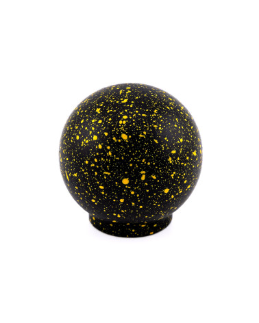 Bouton de meuble en bois de hêtre noir et jaune Mélange