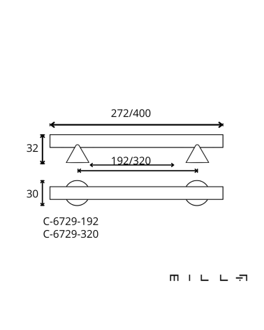 Poignée de meuble ROG avec dimensions