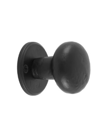 PAIRE BOUTON DE PORTE PHR /50 FER VIEILLI - NOIR (VO) 45mm