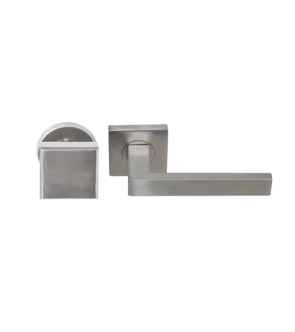 Ensemble de poignées palières inox massif pour usage intensif - model Majestea/Quatre