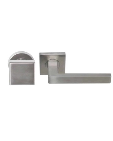 Ensemble de poignées palières inox massif pour usage intensif - model Majestea/Quatre
