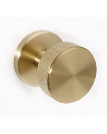 Bouton palière inox or satiné PVD pour usage intensif - model Cers