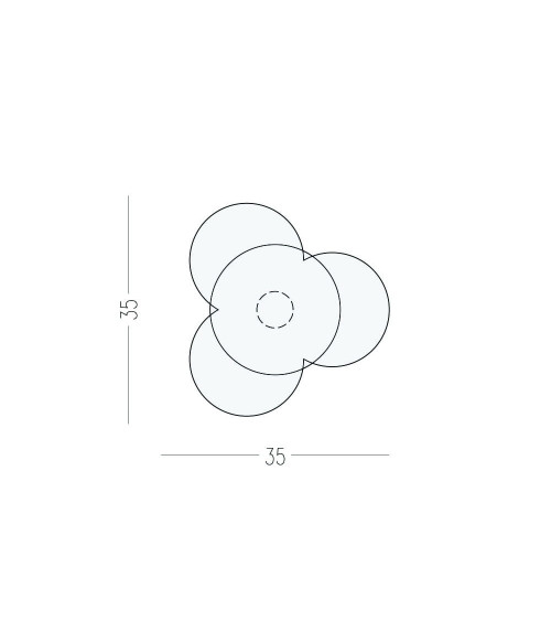 Bouton de meuble Nena Flower X2