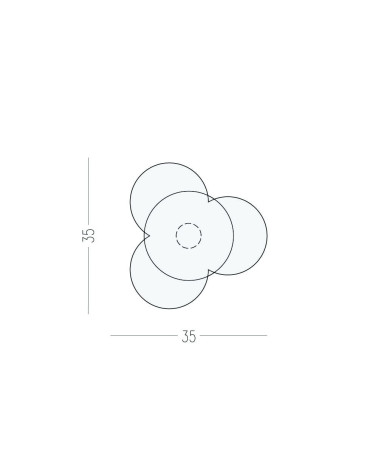 Bouton de meuble Nena Flower X2