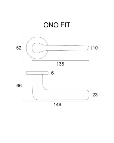 Poignée de porte design Ono