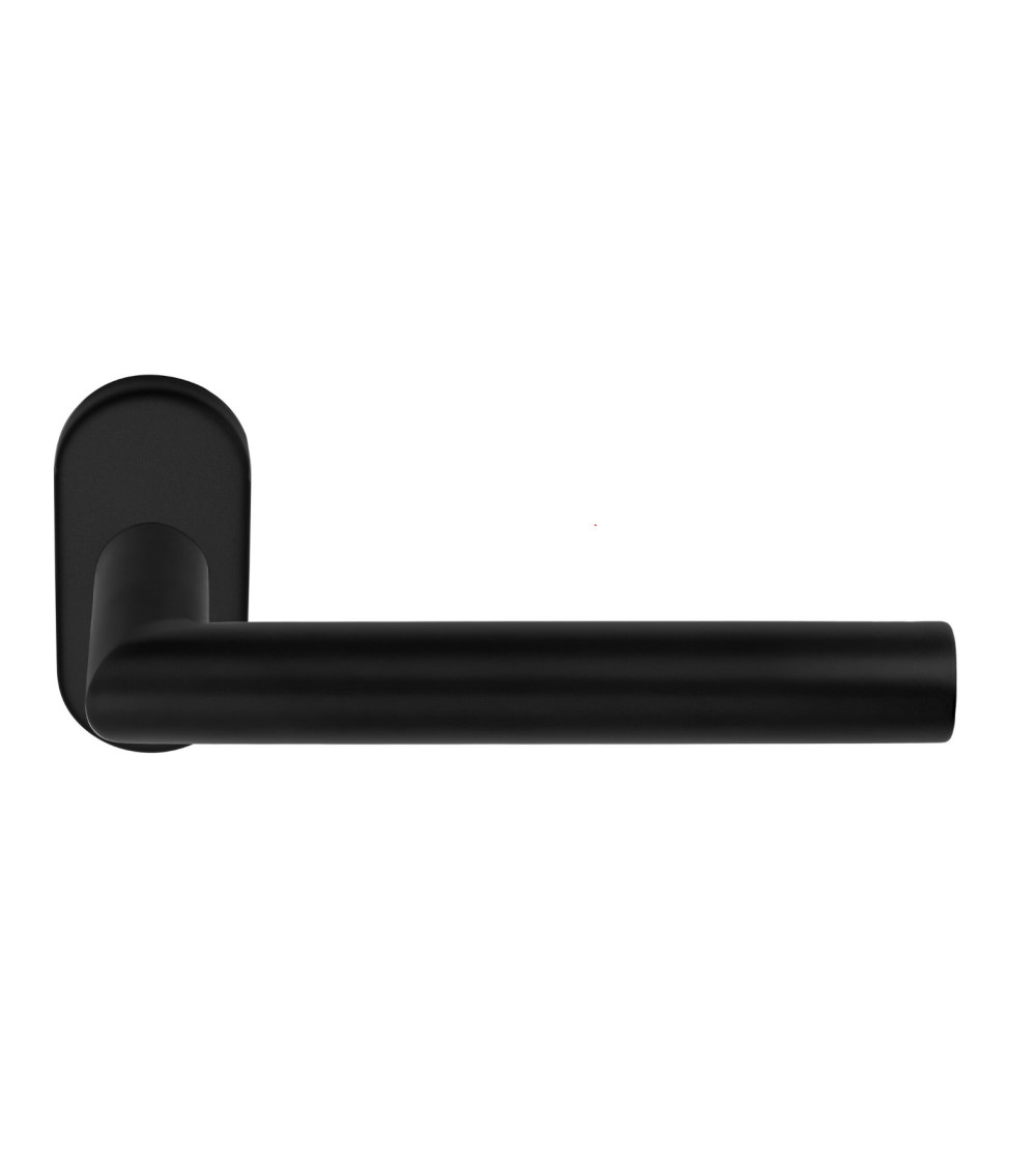 Poignées de porte Formani Basics LBII-19MN sur rosace ovale couleur noire