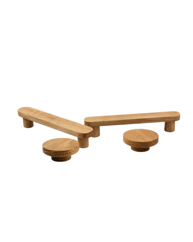 Poignée de meuble Basic allongée en bois