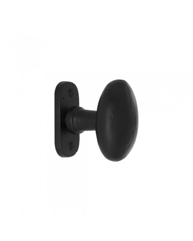 Bouton de porte noir en fer 1020 -  poignée design