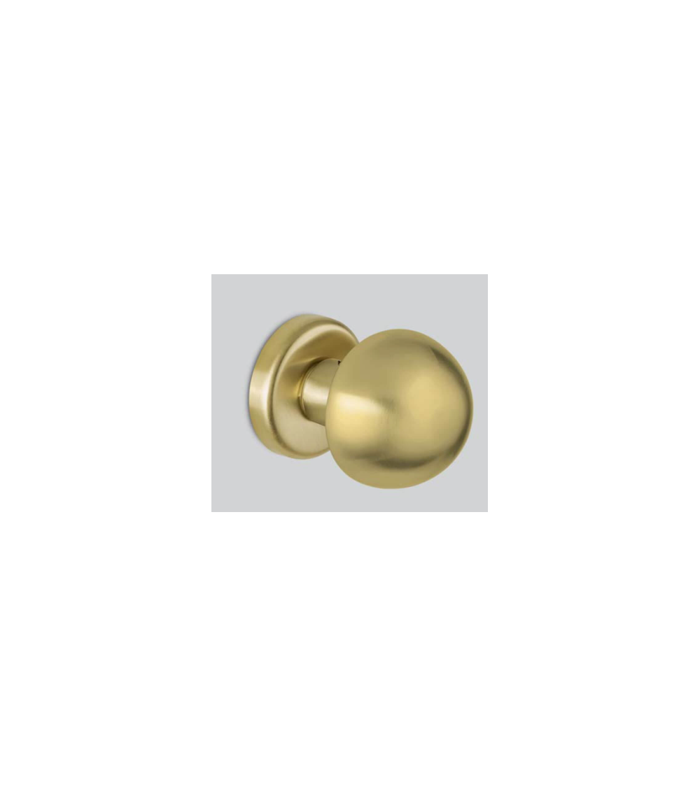 Bouton de porte fiss 50 en finition or satiné
