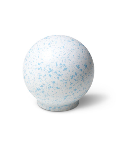 Bouton de meuble en bois de hêtre Blanc et bleu clair Mélange