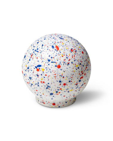 Bouton de meuble en bois de hêtre F.T.P.  Mélange - blanc bleu jaune rouge