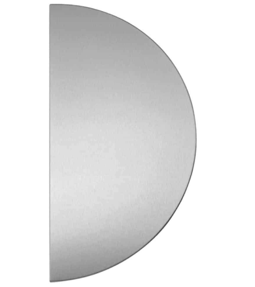 Plaque de poussée demi lune en INOX