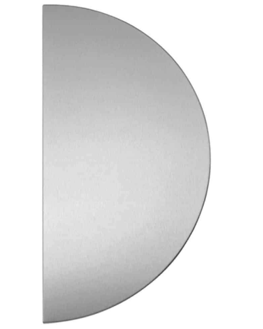 Plaque de poussée demi lune en INOX