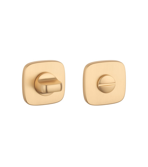 Rosace de porte carrée-ronde WC quincaillerie design couleur 3
