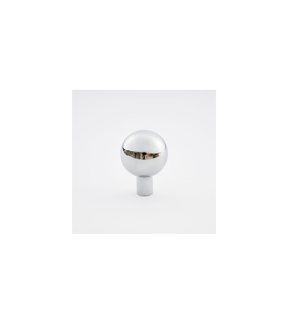 Bouton de meuble boule en laiton nickel