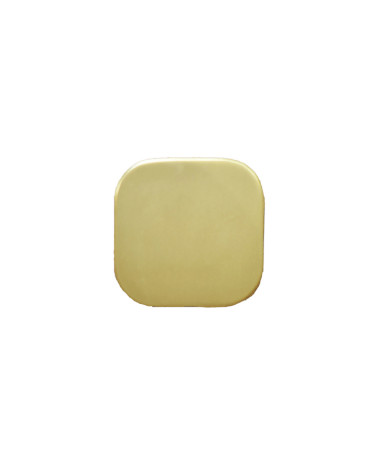 Patère murale carrée fine inox Or satiné D.60