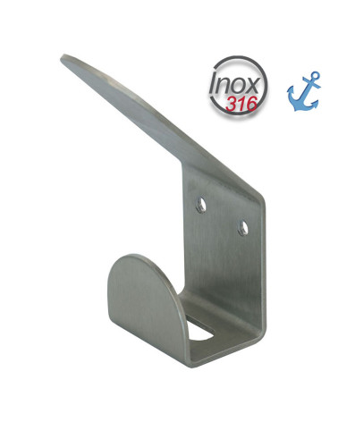 Patère collectivités inox 316