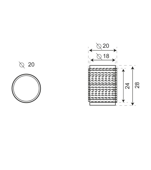 Bouton de meuble Cers Or Satiné