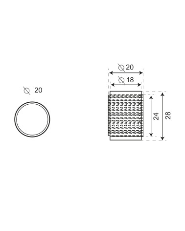 Dessin Bouton de meuble Cers