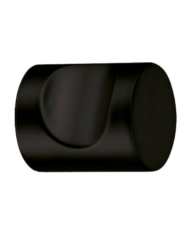Bouton de meuble encoche Noir Mat