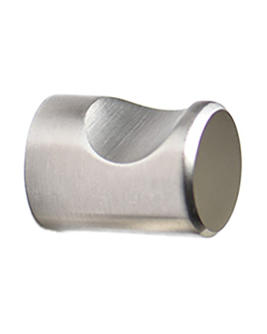 Bouton de meuble encoche inox brossé mat