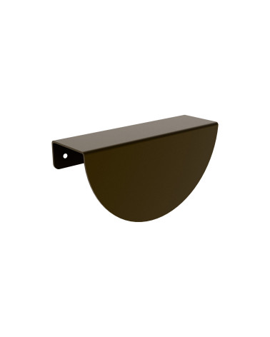Poignée de meuble marron olive ZORIA poignée design sur fond blanc