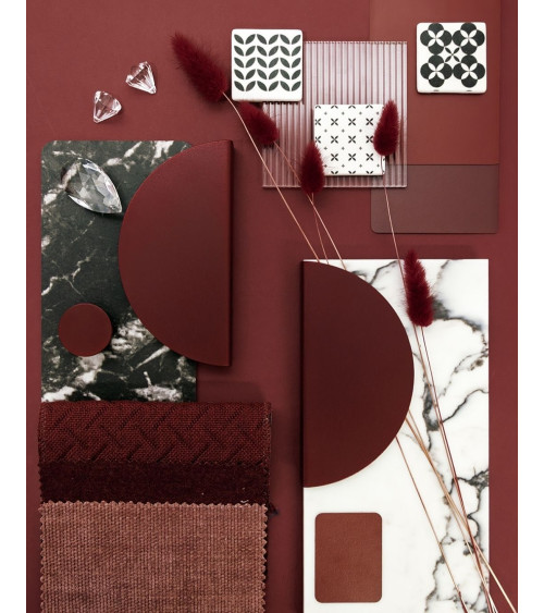 Poignée de meuble bordeaux ZORIA poignée design