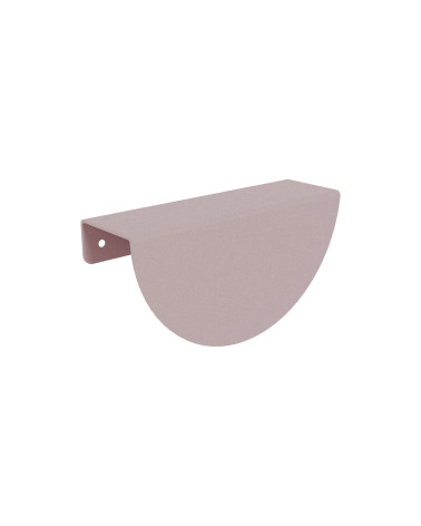 Poignée de meuble rose poudré ZORIA poignée design sur fond blanc