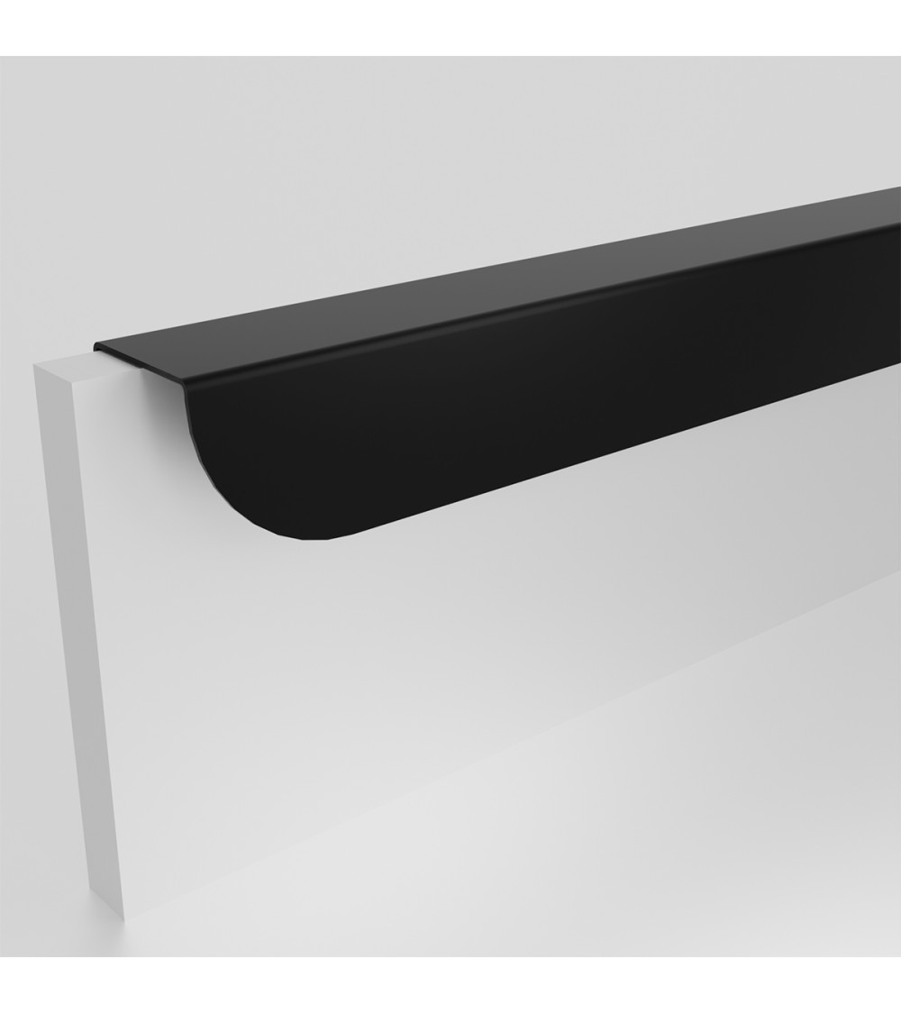 Poignée de meuble noire mat ZORIA allongée poignée design