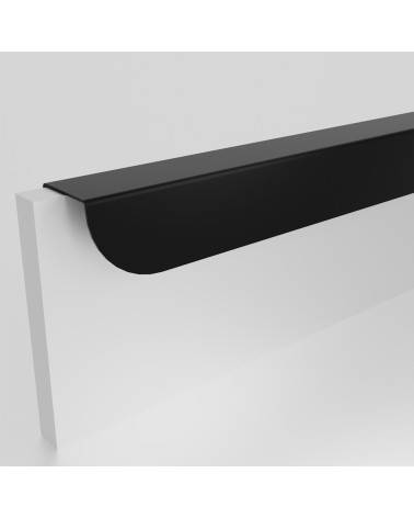 Poignée de meuble noire mat ZORIA allongée poignée design