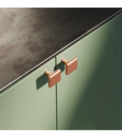 Bouton de meuble cuivre NOX poignée design