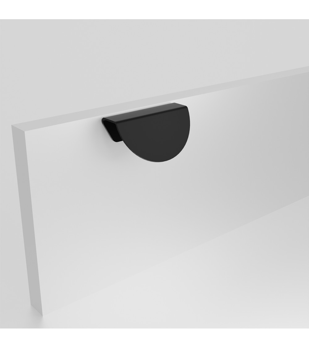 Poignée de meuble noire mat ZORIA oblique poignée design
