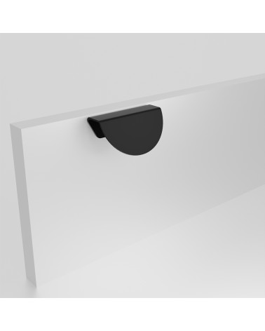 Poignée de meuble noire mat ZORIA oblique poignée design