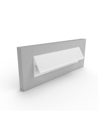 Poignée de meuble blanc brillant VERBA poignée design fixée sur un panneau
