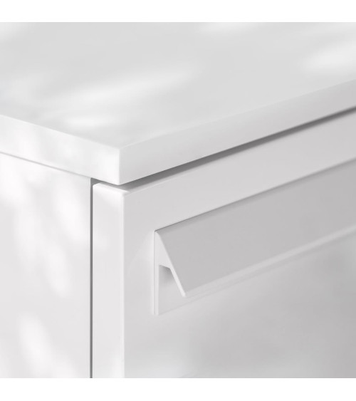 Poignée de meuble blanc brillant VERBA poignée design