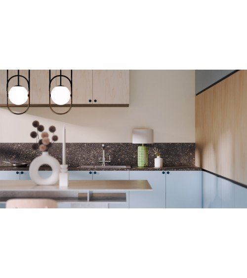 Bouton de meuble bleu marine ASTRO poignée design