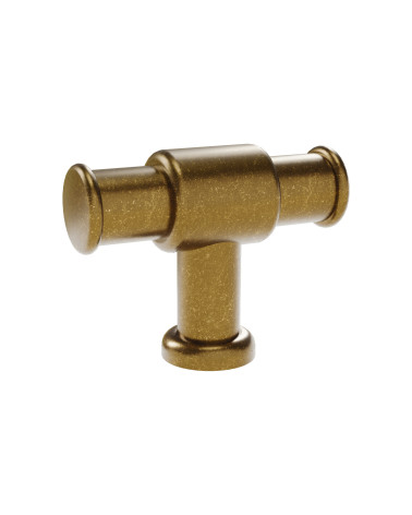 Bouton de meuble patine sur laiton GALIUM poignée design