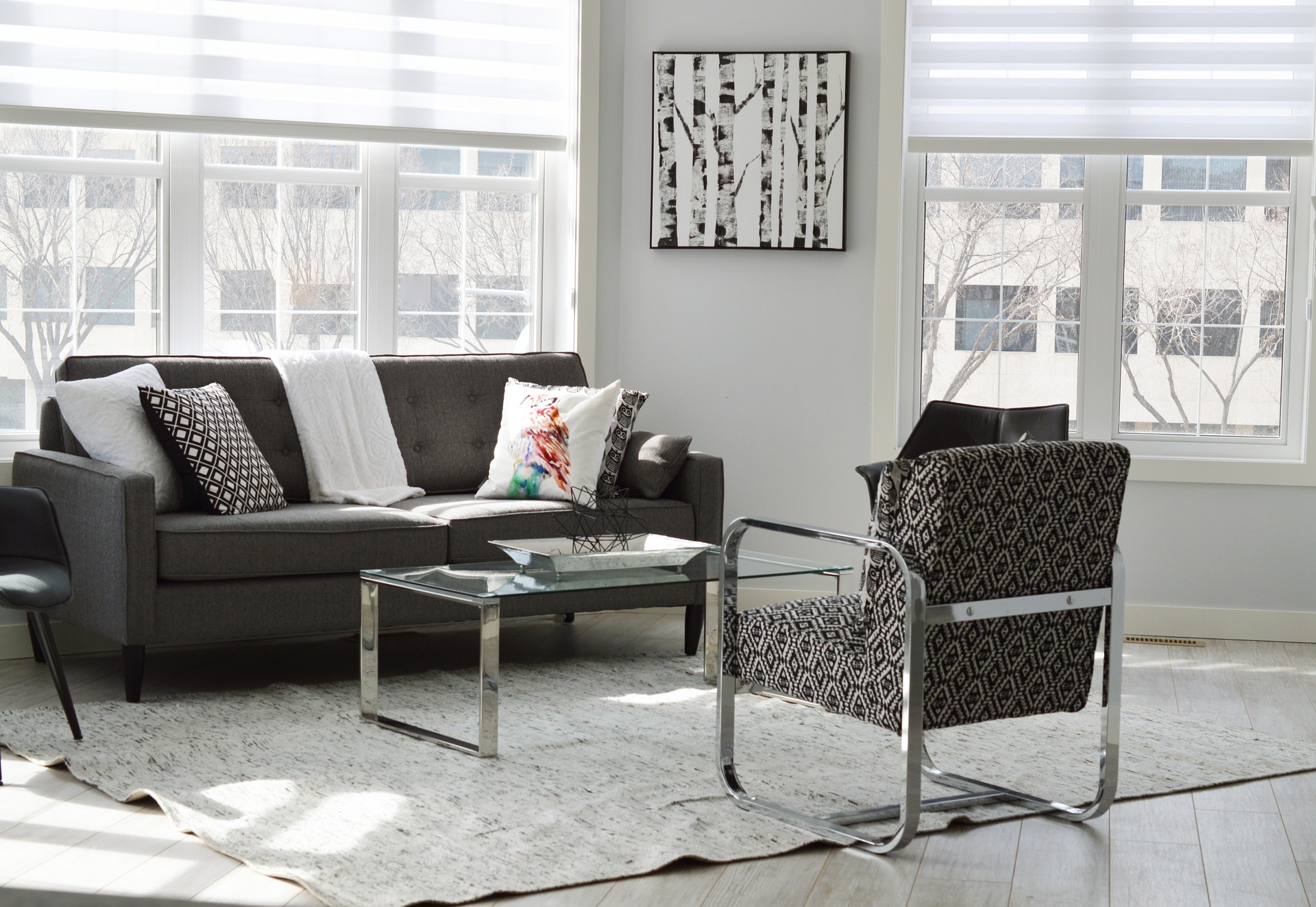 modern and minimalist living room for sleek door handles