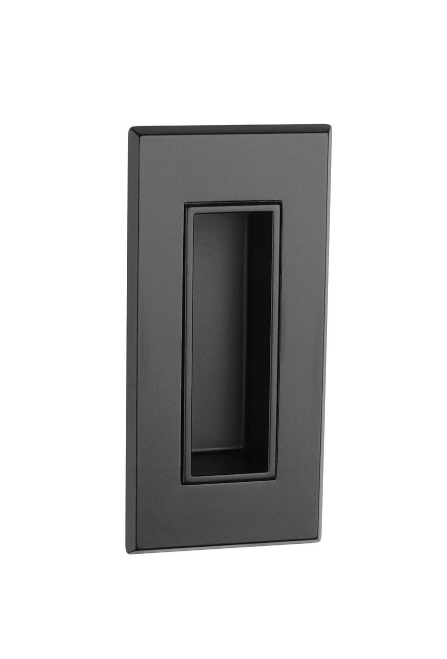 Poignée pour porte coulissante encastrée de couleur noir