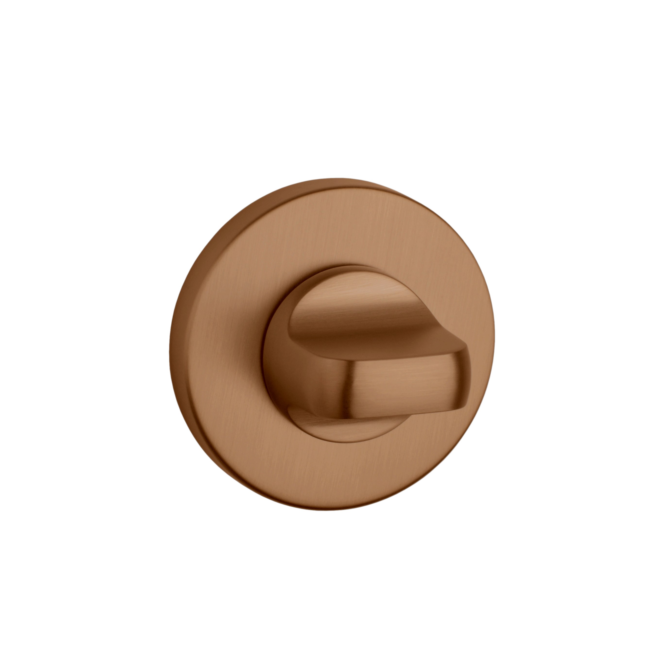 door rose paired with your modern interior handle in a copper finish