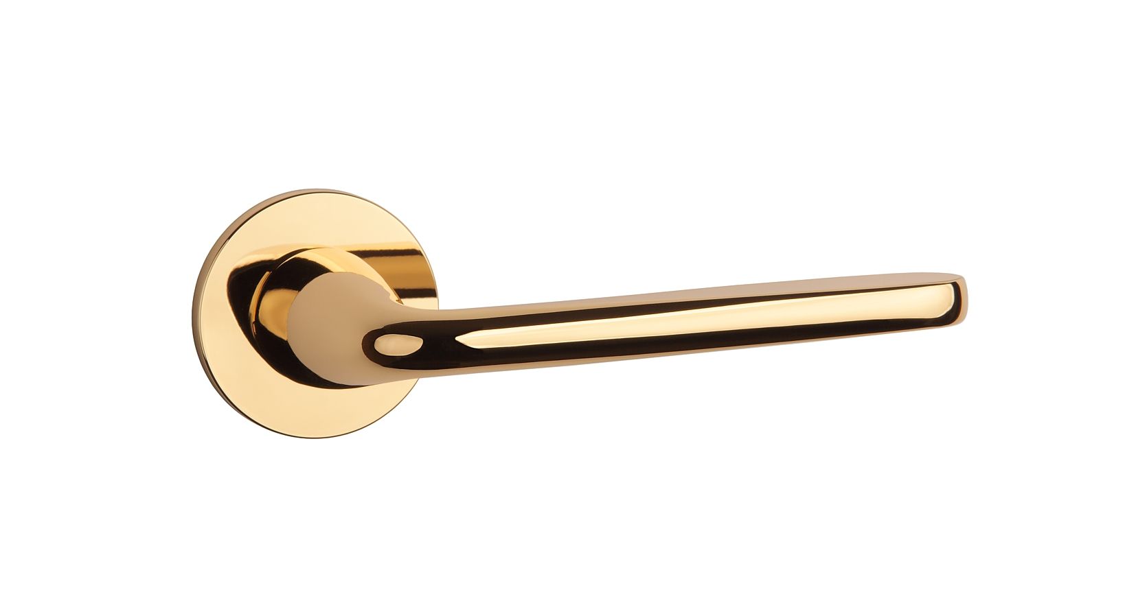 handle on a round plate with a light and discreet feel, from Milla poignées