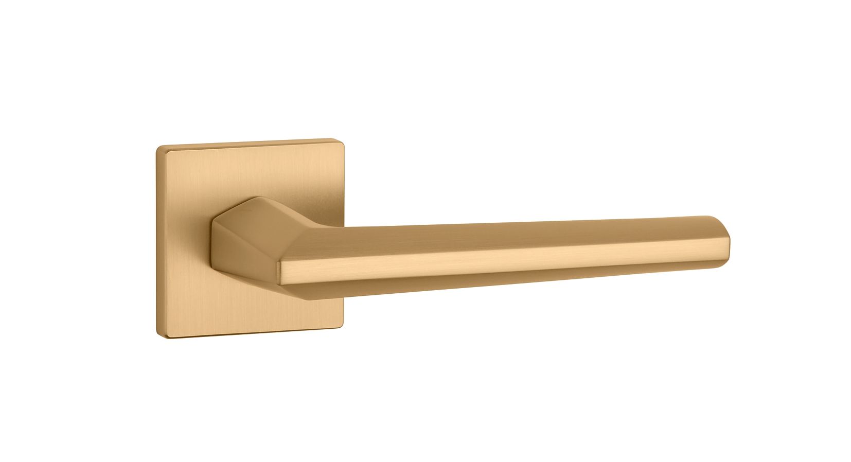 matt gold design door handle from Millapoignées
