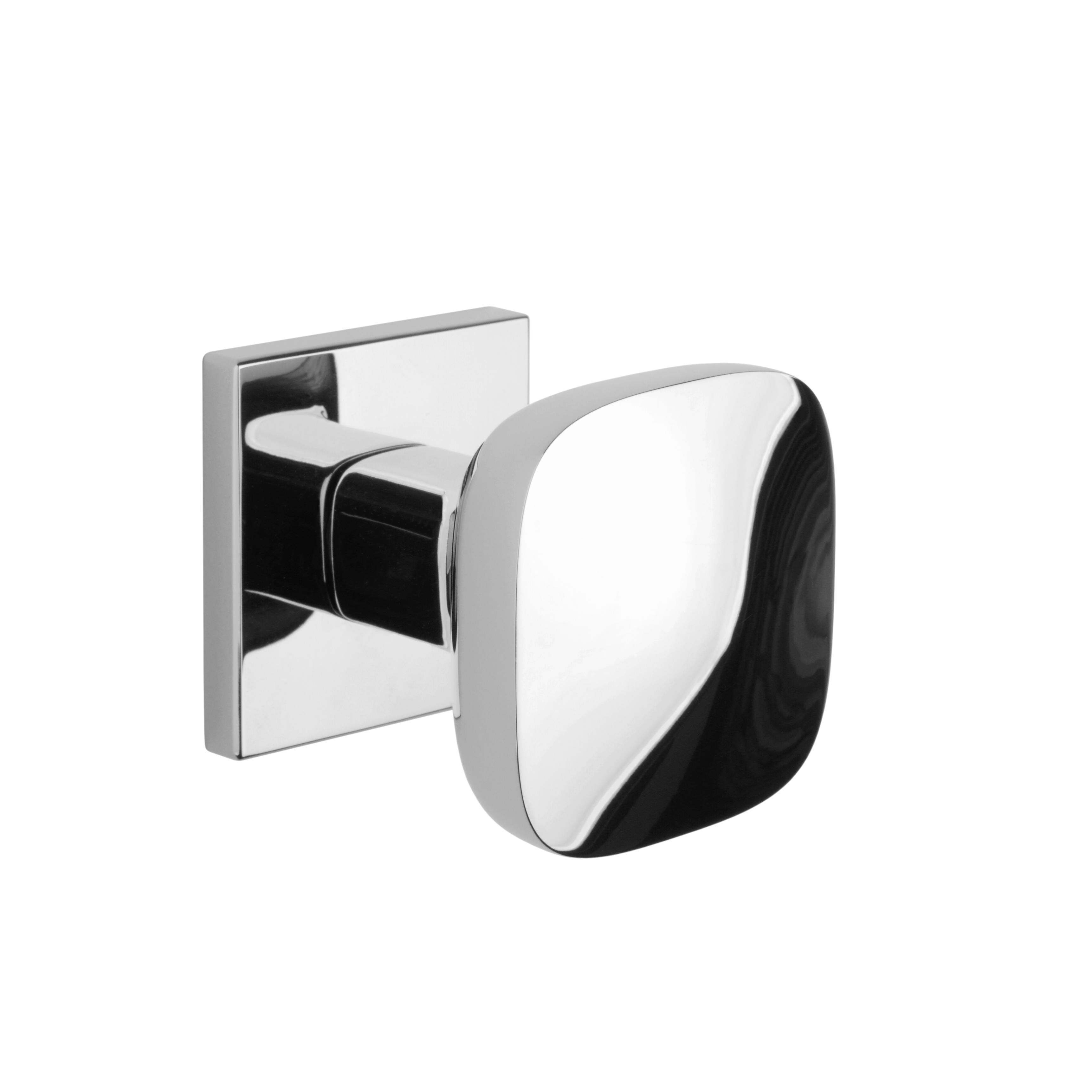 original interior door knob on a square rose with rounded corners