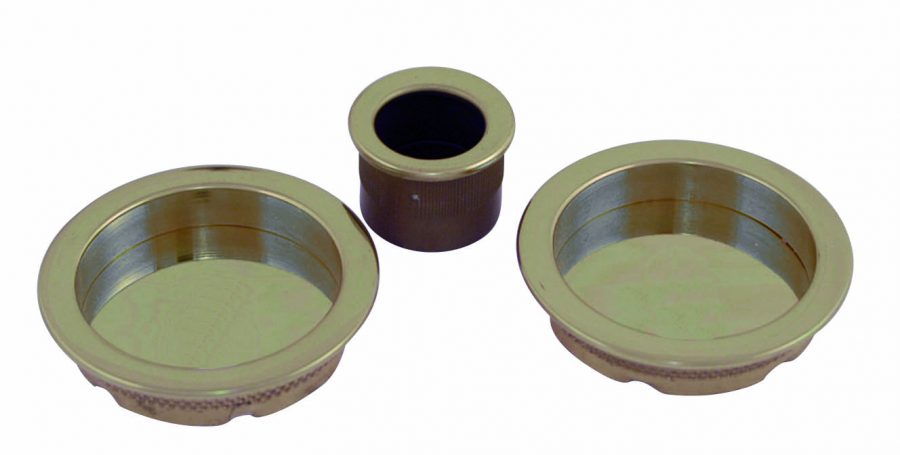 round recessed cup handle kit for sliding door