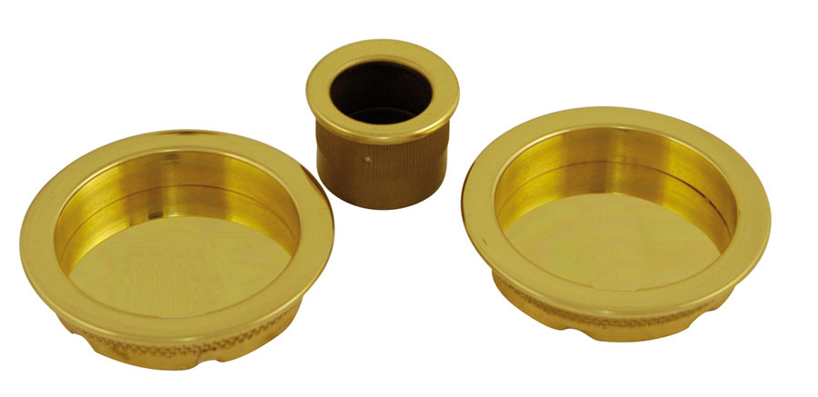 recessed handle for round sliding door